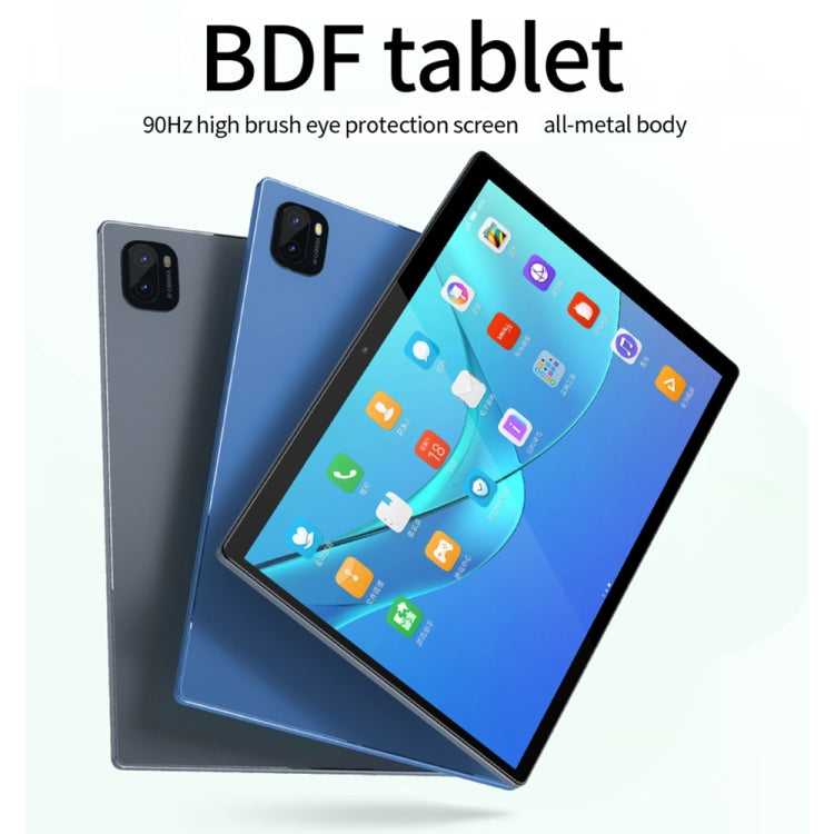 BDF P90 4G LTE タブレットPC 10.1インチ、Android 12 MTK6762 オクタコア、デュアルSIM対応、EUプラグ、8GB+256GB