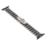 セラミックスチールウォッチバンド、Apple Watch Series 8&7 41mm / SE 2&6&SE&5&4 40mm / 3&2&1 38mm 用、Apple Watch Series 7 45mm / 6 & SE & 5 & 4 44mm / 3 & 2 & 1 42mm 用、Apple Watch Series 7 41mm / 6 & SE & 5 & 4 40mm / 3 & 2 & 1 38mm 用