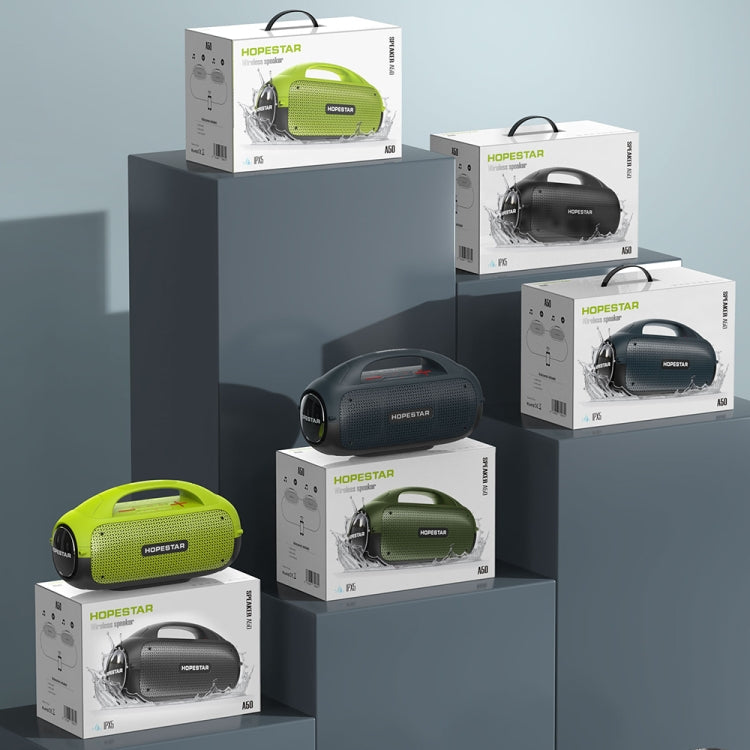HOPESTAR A50 80W IPX6 防水ポータブルBluetoothスピーカー アウトドアサブウーファー