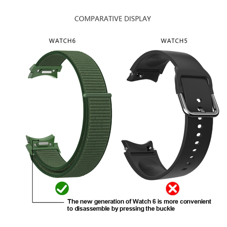 織りナイロンループウォッチバンド、Samsung Galaxy Watch 7 / 6用