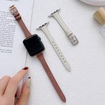 T字型スリム本革ウォッチバンド、Apple Watch Series 2 42mm用、Apple Watch 2 38mm用、Apple Watch 42mm用、Apple Watch 38mm用