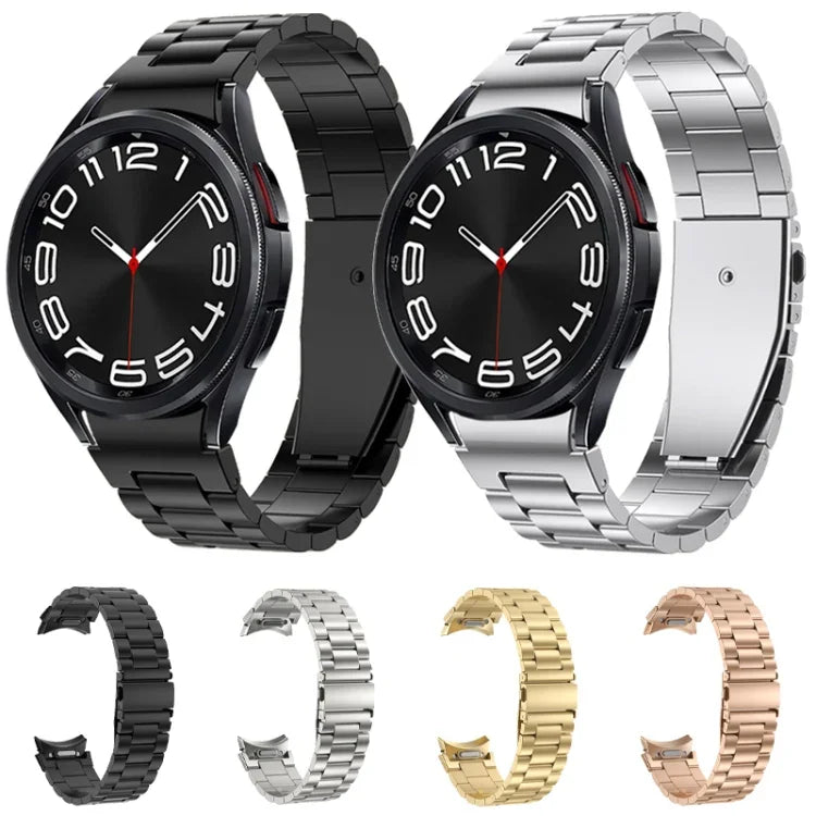 三連メタルウォッチバンド、Samsung Galaxy Watch 6用