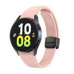 マグネット折りたたみブラックバックルシリコンウォッチバンド、Samsung Galaxy Watch 6用