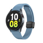 マグネット折りたたみブラックバックルシリコンウォッチバンド、Samsung Galaxy Watch 6用