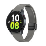 マグネット折りたたみブラックバックルシリコンウォッチバンド、Samsung Galaxy Watch 6用