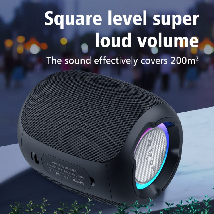 Zealot S53 IPX6 防水ポータブルカラフルワイヤレスBluetoothスピーカー、S53
