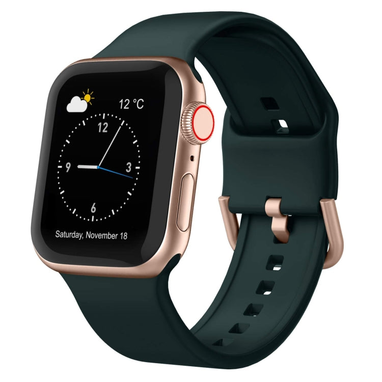 Pin Buckle Silicone Watch Band, For Apple Watch SE 40mm
