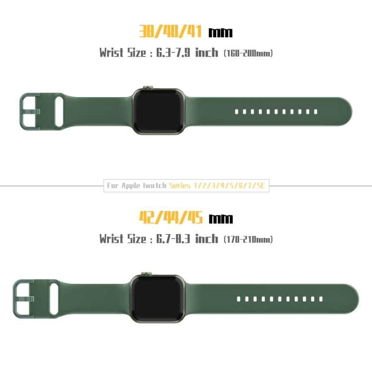Pin Buckle Silicone Watch Band, For Apple Watch SE 44mm
