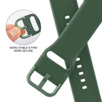 Pin Buckle Silicone Watch Band, For Apple Watch SE 44mm