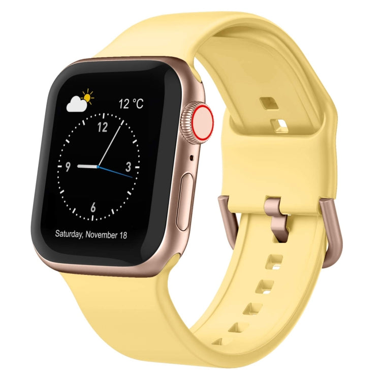 Pin Buckle Silicone Watch Band, For Apple Watch SE 44mm