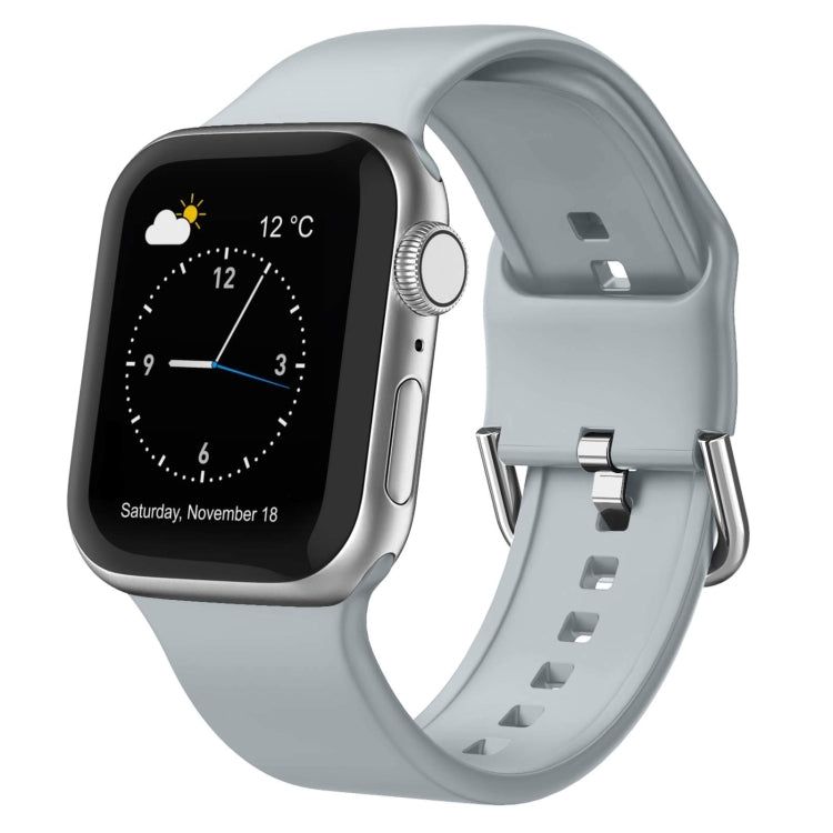 Pin Buckle Silicone Watch Band, For Apple Watch SE 44mm