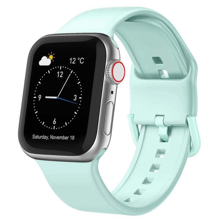 Pin Buckle Silicone Watch Band, For Apple Watch Series 6 40mm
