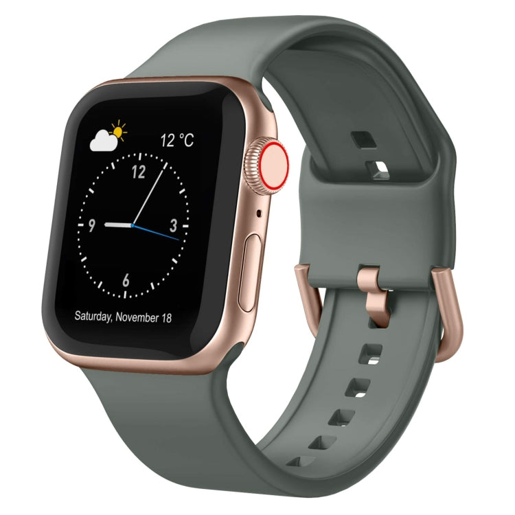 Pin Buckle Silicone Watch Band, For Apple Watch Series 5 44mm