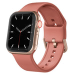 Pin Buckle Silicone Watch Band, For Apple Watch Series 5 40mm