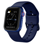 Pin Buckle Silicone Watch Band, For Apple Watch Series 4 44mm