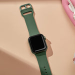 Pin Buckle Silicone Watch Band, For Apple Watch Series 2 38mm