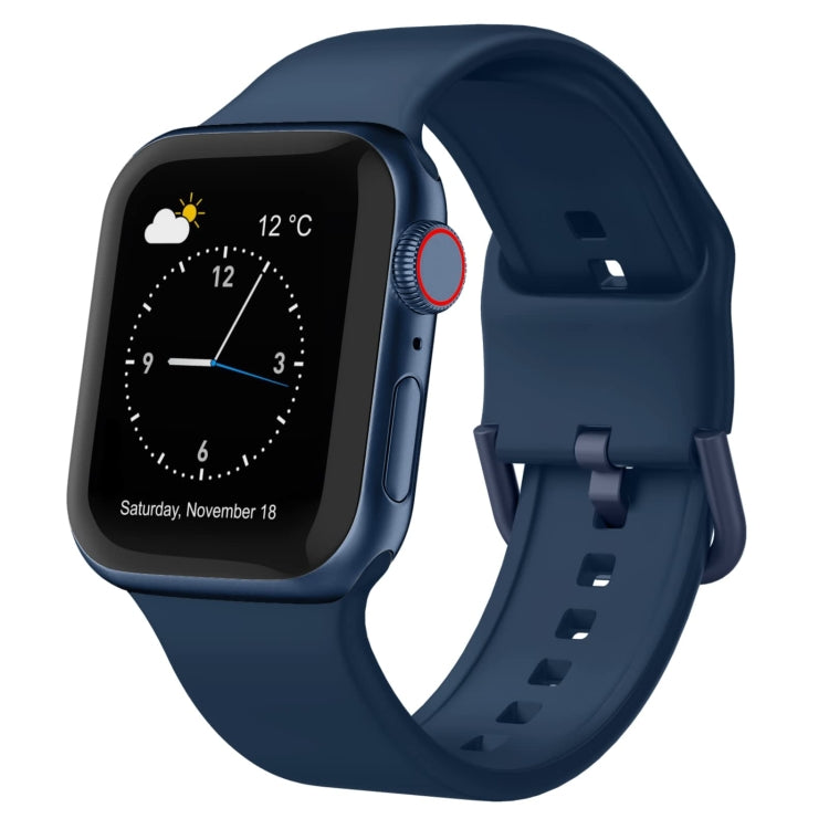 Pin Buckle Silicone Watch Band, For Apple Watch 42mm