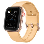 Pin Buckle Silicone Watch Band, For Apple Watch 42mm