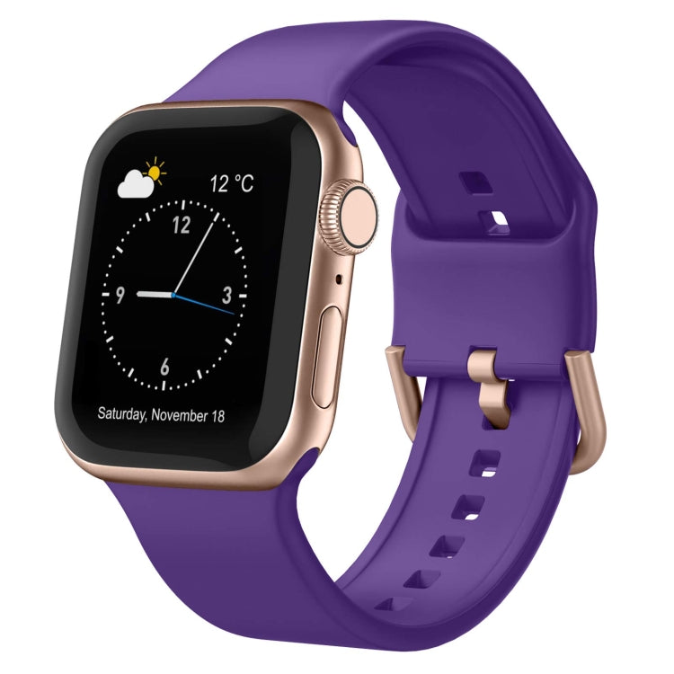 Pin Buckle Silicone Watch Band, For Apple Watch 38mm