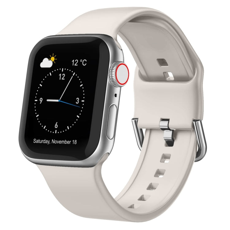 Pin Buckle Silicone Watch Band, For Apple Watch 38mm
