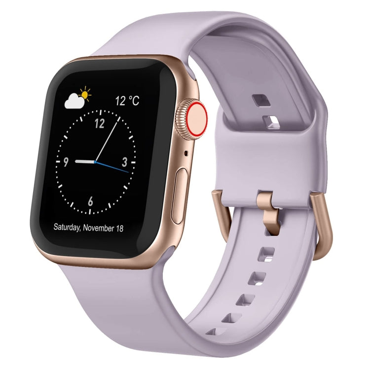 Pin Buckle Silicone Watch Band, For Apple Watch Series 9 45mm