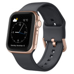 Pin Buckle Silicone Watch Band, For Apple Watch Series 9 45mm