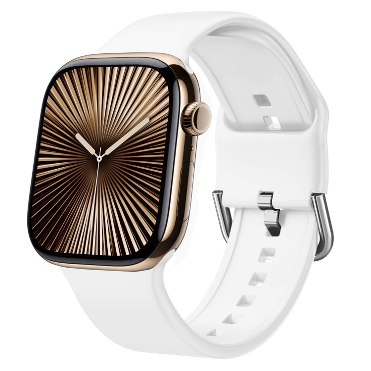 ピンバックルシリコンウォッチバンド、Apple Watch Series 10 46mm用