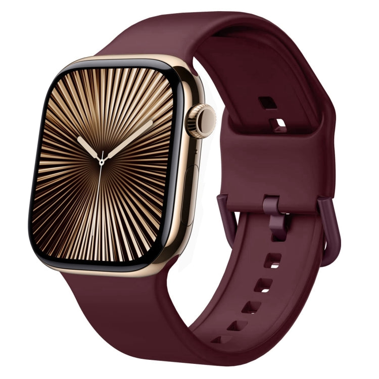 ピンバックルシリコンウォッチバンド、Apple Watch Series 10 46mm用