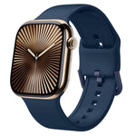 ピンバックルシリコンウォッチバンド、Apple Watch Series 10 46mm用