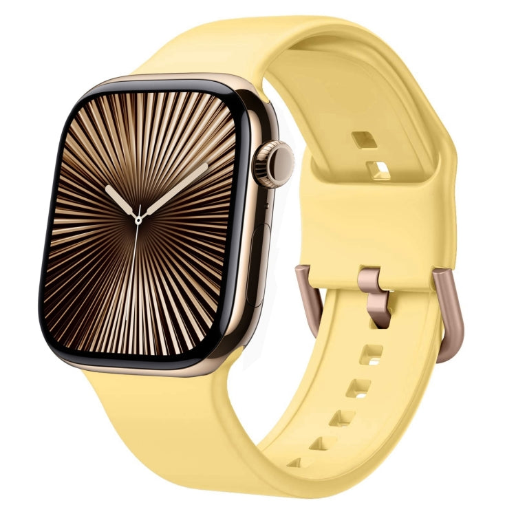 ピンバックルシリコンウォッチバンド、Apple Watch Series 10 46mm用