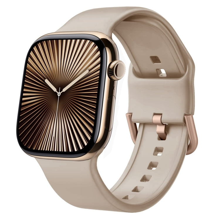ピンバックルシリコンウォッチバンド、Apple Watch Series 10 46mm用