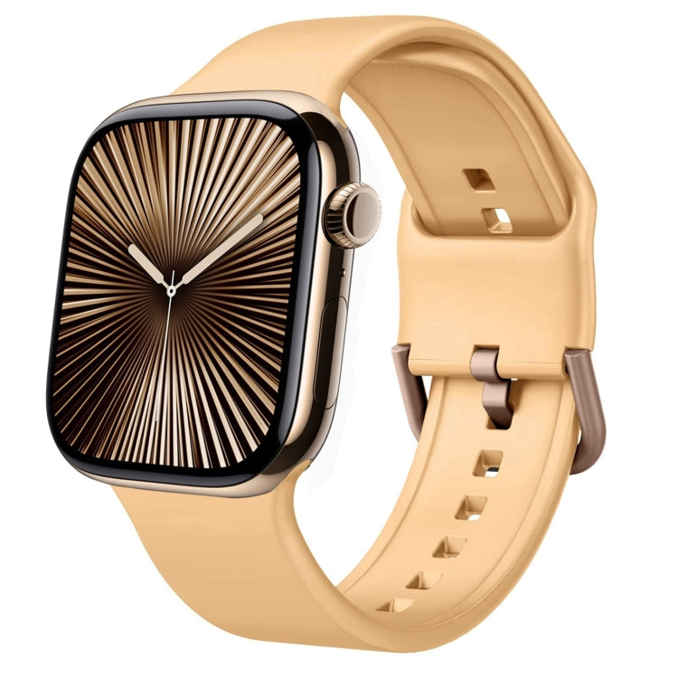 ピンバックルシリコンウォッチバンド、Apple Watch Series 10 46mm用