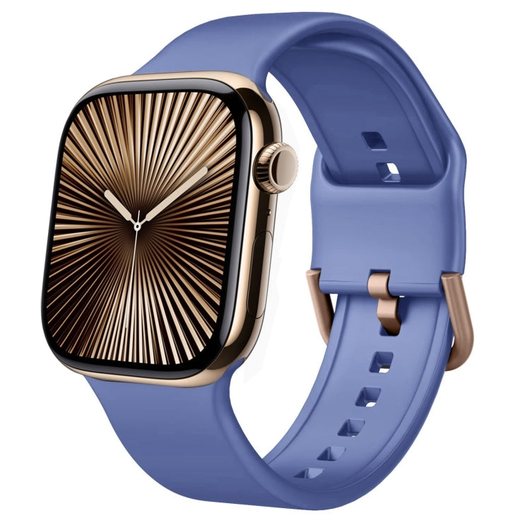 ピンバックルシリコンウォッチバンド、Apple Watch Series 10 46mm用