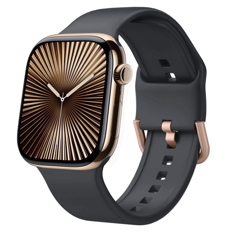 ピンバックルシリコンウォッチバンド、Apple Watch Series 10 46mm用