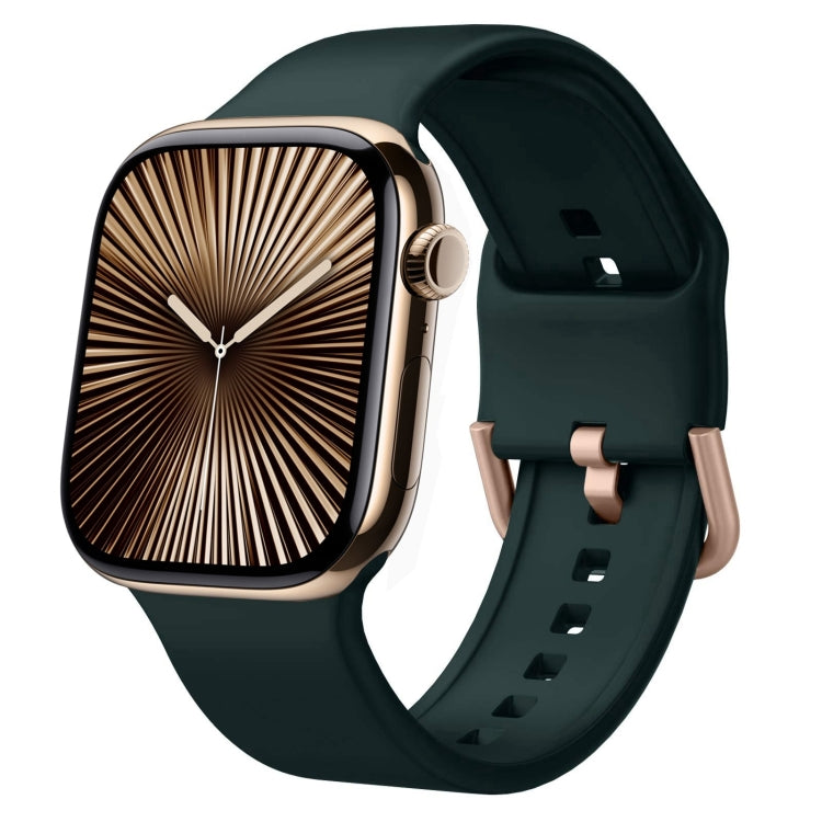 ピンバックルシリコンウォッチバンド、Apple Watch Series 10 46mm用