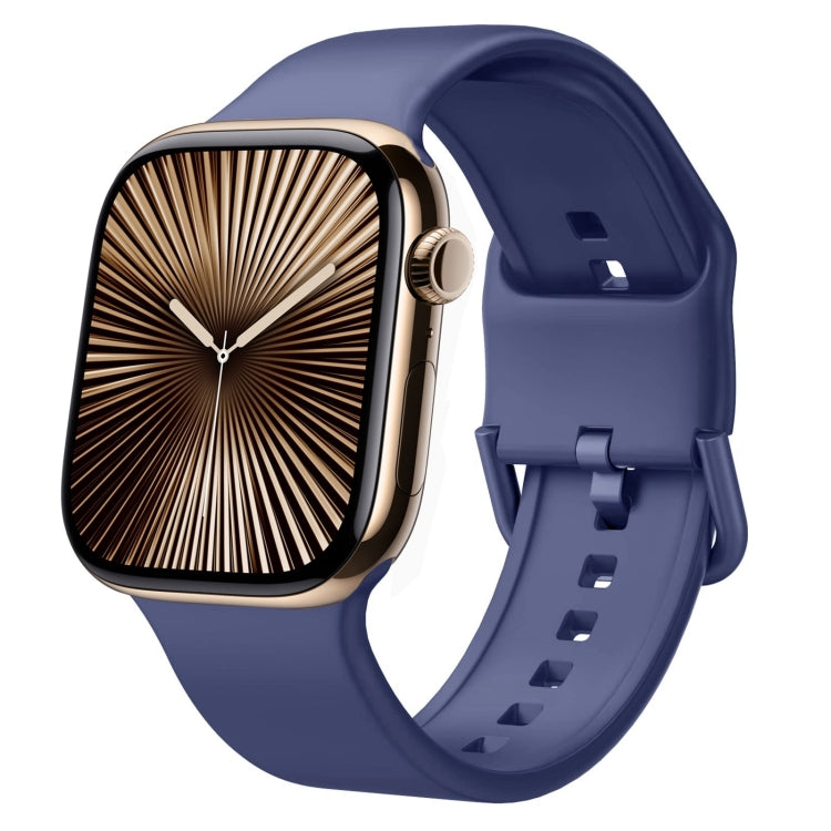 ピンバックルシリコンウォッチバンド、Apple Watch Series 10 46mm用