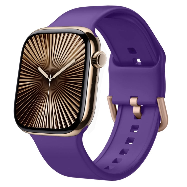 ピンバックルシリコンウォッチバンド、Apple Watch Series 10 42mm用