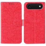 レースフラワーエンボスフリップレザー電話ケース、iPhone 17e / 16e用、iPhone 17 Pro Max用、iPhone 17 Pro用、iPhone 17用、iPhone Air用、iPhone 16 Pro Max用、iPhone 16 Pro用、iPhone 16 Plus用