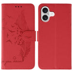 フェザーパターンライチテクスチャーレザーフォンケース、iPhone 17 Pro Max用、iPhone 17 Pro用、iPhone 17用、iPhone Air用、iPhone 15 Pro Max用、iPhone 15 Pro用、iPhone 15 Plus用、iPhone 15用
