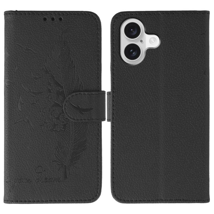 フェザーパターンライチテクスチャーレザーフォンケース、iPhone 17 Pro Max用、iPhone 17 Pro用、iPhone 17用、iPhone Air用、iPhone 15 Pro Max用、iPhone 15 Pro用、iPhone 15 Plus用、iPhone 15用