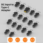 100W N 3.5X1.35mm メスからUSB-C/Type-C オスプラグ充電アダプター、3.5X1.35mm