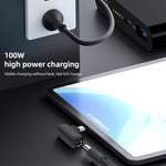 100W N 3.5X1.35mm メスからUSB-C/Type-C オスプラグ充電アダプター、3.5X1.35mm
