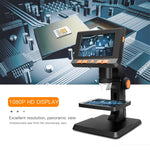 P110 50X-1000X Desktop Electronic Digital Microscope with 4.3 inch Screen, P110