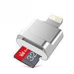 MicroDrive 8ピンからTFカードアダプター ミニiPhone & iPad TFカードリーダー、カードリーダー