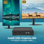 GXMO N42 Windows 11 Intel Gemini Lake N4020C ミニPC NVME SSD WiFi ミニデスクトップコンピューター、4GB+64GB、4GB+64GB+256GB