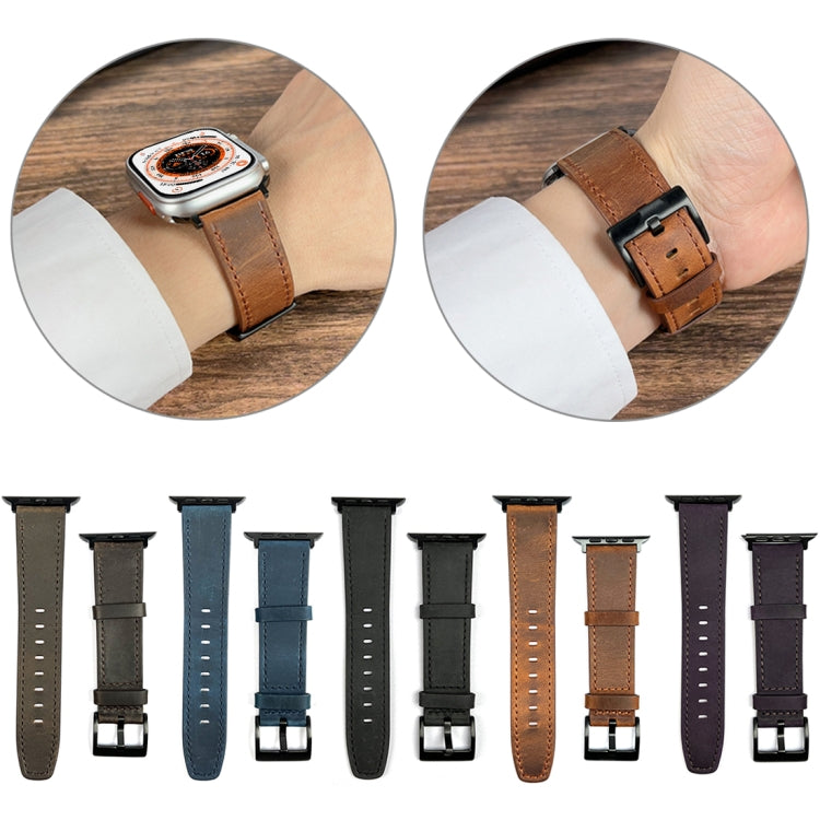 レトロテクスチャーレザーウォッチバンド、Apple Watch Ultra 49mm用、Apple Watch SE 2023 44mm用、Apple Watch SE 2023 40mm用、Apple Watch 8 41mm用、Apple Watch 8 45mm用、Apple Watch Ultra 2 49mm用、Apple Watch 9 45mm用、Apple Watch SE 2022 40mm用
