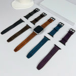 レトロテクスチャーレザーウォッチバンド、Apple Watch Ultra 49mm用、Apple Watch SE 2023 44mm用、Apple Watch SE 2023 40mm用、Apple Watch 8 41mm用、Apple Watch 8 45mm用、Apple Watch Ultra 2 49mm用、Apple Watch 9 45mm用、Apple Watch SE 2022 40mm用