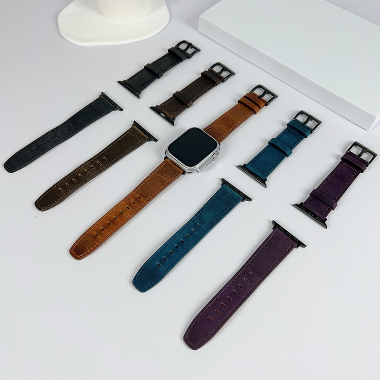 レトロテクスチャーレザーウォッチバンド、Apple Watch Ultra 49mm用、Apple Watch SE 2023 44mm用、Apple Watch SE 2023 40mm用、Apple Watch 8 41mm用、Apple Watch 8 45mm用、Apple Watch Ultra 2 49mm用、Apple Watch 9 45mm用、Apple Watch SE 2022 40mm用