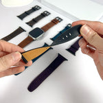 レトロテクスチャーレザーウォッチバンド、Apple Watch Ultra 49mm用、Apple Watch SE 2023 44mm用、Apple Watch SE 2023 40mm用、Apple Watch 8 41mm用、Apple Watch 8 45mm用、Apple Watch Ultra 2 49mm用、Apple Watch 9 45mm用、Apple Watch SE 2022 40mm用