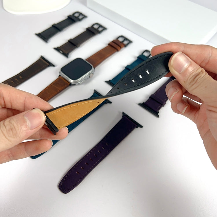 レトロテクスチャーレザーウォッチバンド、Apple Watch Ultra 49mm用、Apple Watch SE 2023 44mm用、Apple Watch SE 2023 40mm用、Apple Watch 8 41mm用、Apple Watch 8 45mm用、Apple Watch Ultra 2 49mm用、Apple Watch 9 45mm用、Apple Watch SE 2022 40mm用